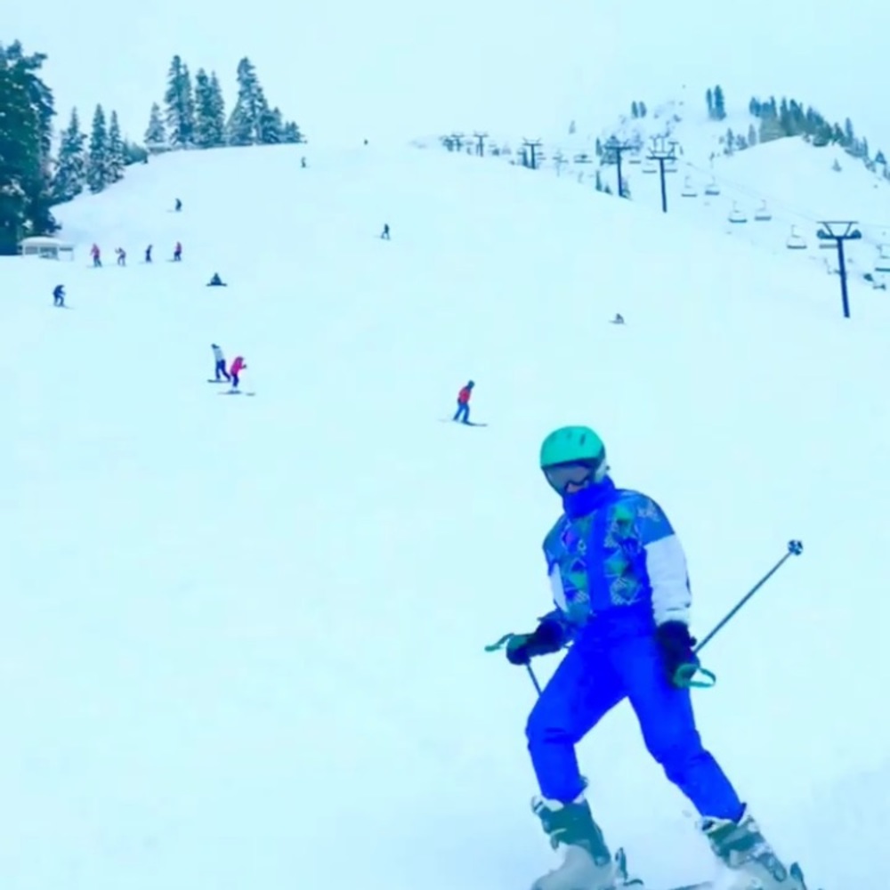 Vintage 80s 90s ski suit,  size 6